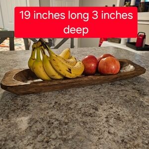 Never Used Amish Wooden Dough or Fruit Bowl